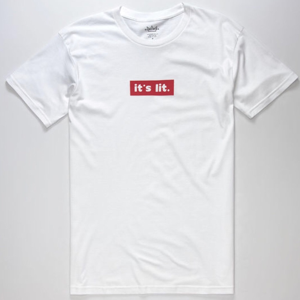 Blue Crown #ITSLIT Mens T-shirt